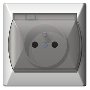 Ospel Gniazdko hermetyczne pojedyncze AKCENT GPH-1AZ/00/d beż 3053685 5907577411077