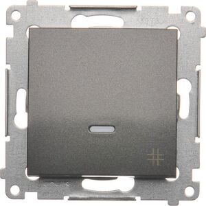 Kontakt-Simon Łącznik krzyżowy z podświetleniem antracyt - DW7L.01/48 3107679 5902787822743
