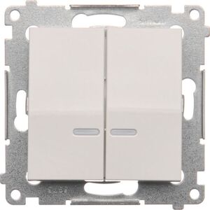 Kontakt-Simon Łącznik świecznikowy biały z podświetleniem - DW5BL.01/11 3107711 5902787822309