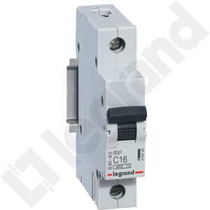 Legrand Wyłącznik nadprądowy RX3 1P C 16A 6000A - 419202 3108985 3414970442574