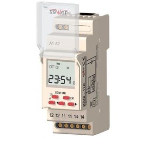 Zamel Programator czasowy 1-kanałowy tygodniowy Econo 230V AC ZCM-11E 3113881 5903669030065