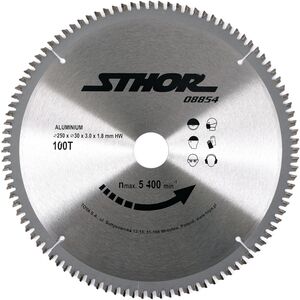 Sthor Piła tarczowa z węglikiem do aluminium 250x30mm 100z - 08854 3136549 5906083088544