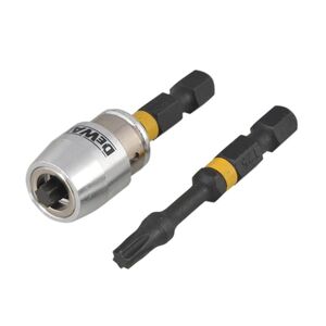 Dewalt Zestaw końcówek wkrętarskich 2xT25/50mm +uchwyt - DT70538T 3135892 5035048088524