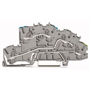 Wago Złączka instalacyjna 2-piętrowa N/L/PE 42,3x96mm szara - 2003-7646 3163656 4044918925617