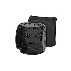 Hensel Puszka odgałęźna zewnętrzna 104x104x70mm IP66/67 czarna - KF 0400 B 3167067 4012591121749