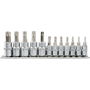 Yato Zestaw nasadek trzpieniowych Torx z otworem 1/4" 3/8" T8-T55 12szt. (YT-04332) 3176107 5906083043321