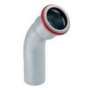 Geberit Kolano 45° C-STAHL jednokielichowe 22mm (20704) 3190326 4024723207047