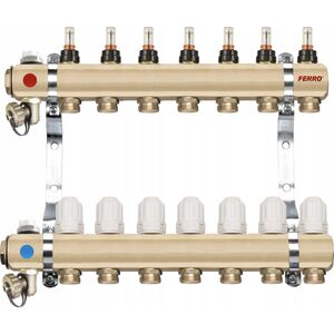 Ferro RODZIELACZ 12-DROG Z ZAW.TERMOSTAT I PRZEPŁYW. FERRO // TG.F.ROZ.RZP12S 3239559 5902194933025