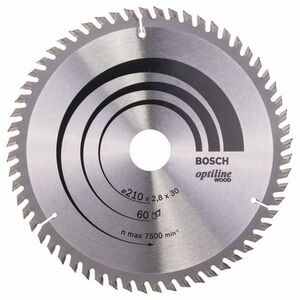 Bosch Tarcza pilarska Optiline Wood 210 x 30mm 60z (2608641190) 3243358 3165140373722