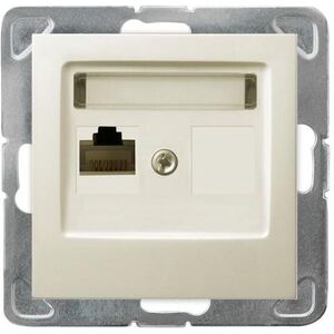 Ospel Gniazdo komputerowe Impresja pojedyncze RJ45 5e ecru (GPK-1Y/K/m/27) 3314205 5907577438524