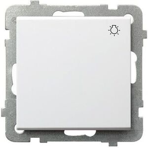 Ospel Przycisk światło Sonata 10AX IP20 biały (ŁP-5R/m/00) 3314267 5907577444105