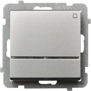 Ospel Przycisk dzwonek Sonata 10AX IP20 srebro mat (ŁP-6R/m/38) 3314345 5907577447144