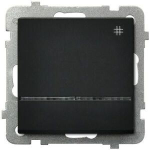 Ospel Łącznik krzyżowy Sonata 16AX IP20 z podświetleniem czarny metalik (ŁP-4RS/m/33) 3314503 5907577446185