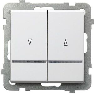 Ospel Łącznik żaluzjowy Sonata 10AX 2200W z podświetleniem biały (ŁP-7RS/m/00) 3314524 5907577444242