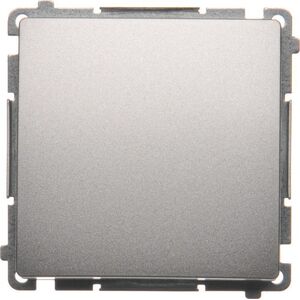 Kontakt-Simon Łącznik pojedynczy Simon Basic 10AX 250V srebrny mat (BMW1.01/43) 3331649 5902787838423