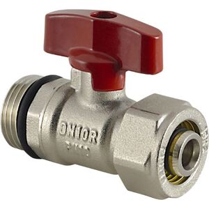 Ferro Zawór kulowy wodny 1/2" z motylkiem czerwony (KPEX16) 3336161 5902194930956