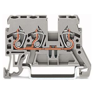 Wago Złączka 3-przewodowa 2,5mm2 szara (870-681) 3363609 4045454094553