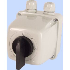 Elektromet Łącznik krzywkowy gwiazda-trójkąt 3P 25A IP44 Łuk E25-23 w obudowie (952522) 3370301 5906197480531