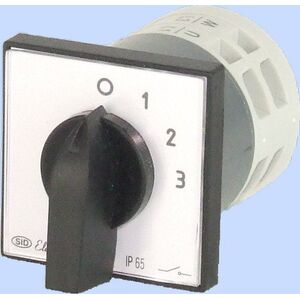Elektromet Łącznik krzywkowy 0-1-2-3 3P 12A IP65 z płytką Łuk E12-62 (921262) 3370350 5906197480067