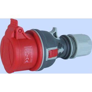 Elektromet Gniazdo przenośne proste TWIST GPP-16/4 czerwone 4P 16A 400V (921871) 3370441 5906197488063
