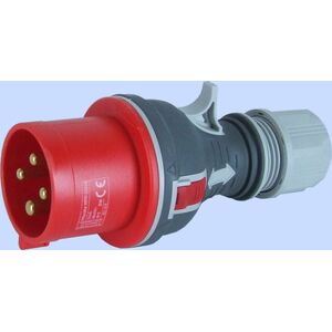 Elektromet Wtyczka przenośna prosta czerwona TWIST 4P 32A 400V (922076) 3370443 5906197488094