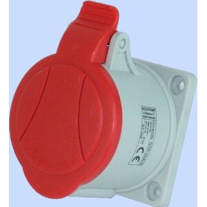 Elektromet Gniazdo tablicowe proste czerwone 32A 4P (921836) 3370449 5906197488032
