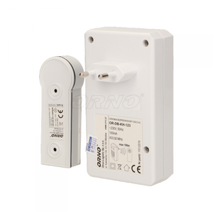 Orno Dzwonek bezprzewodowy DISCO DC 230V z learning system biały 3386276 5901752486980