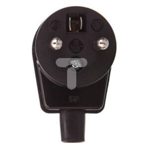 Powstaniec Wtyczka kątowa W 7 16A 2P+Z czarna (31-12102.07) 3396092 5907501500921