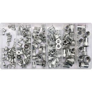 Yato Zestaw nitonakrętek aluminiowych M3 - M10 150szt. (YT-36460) 3399470 5906083026089