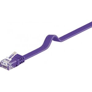Goobay Kabel krosowy płaski patchcord U/UTP kat.6 fioletowy 2m (96417) 3417466 4040849964176