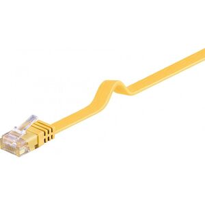 Goobay Kabel krosowy płaski patchcord U/UTP kat.6 żółty 0,5m (96396) 3417473 4040849963964