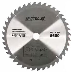 AWTools Piła tarczowa do drewna 400 x 30/22/16mm 30z (AW48488) 3427149 5902198749660