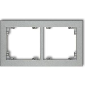 Karlik Ramka uniwersalna podwójna Deco srebrny metalik (7DR-2) 4188398 5903418063313