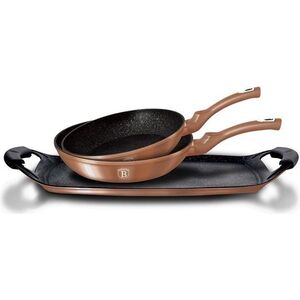 Patelnia Berlinger Haus grillowa Metallic Line Rose Gold Edition 26cm 3szt. 4616841 5999056784826
