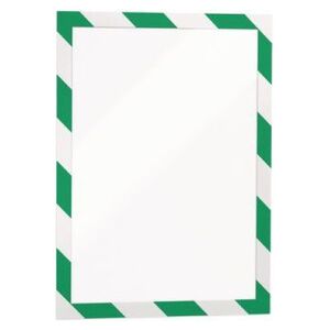 Durable Ramka samoprzylepna DURAFRAME SECURITY zielony-biały A4, 2 sztuki (DUR941) 4693587 4005546406558
