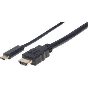 Kabel USB Manhattan USB-C - HDMI 1 m Czarny (152235) 4720817 766623152235