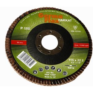 GERMAFLEX Ściernica listkowa 115 mm P100 (GLKN41B115-100) 4759591 5908211724393