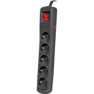 Listwa zasilająca Armac R5 przeciwprzepięciowa 5 gniazd 1.5 m czarna (R5/CZ/15) 6069519 5904722195882