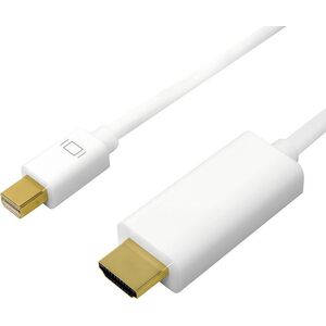 Kabel LogiLink DisplayPort Mini - HDMI 2m biały (CV0123) 6118340 4052792052251