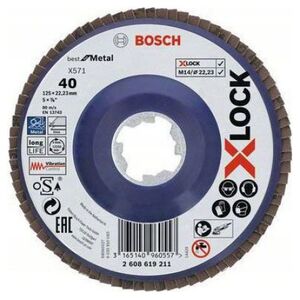 Bosch X-LOCK tarcza ścierna 125mm K40 (2608619209) 6236067 3165140960533