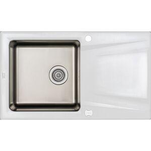 Zlewozmywak Deante PRIME - granitowo-stalowy 1-komorowy z ociekaczem Biały (ZSR_A113) 6336468 5908212058046