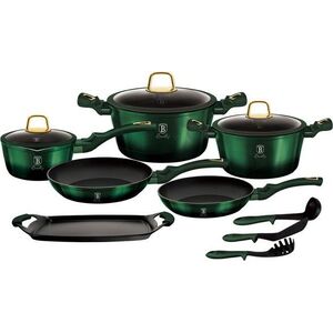 Berlinger Haus Zestaw garnków METALLIC EMERALD LINE BH-6066 6412561 5999056798373