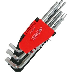 AWTools klucze imbusowe 10 sztuk zkulą (AW35017) 6419033 5903041035077
