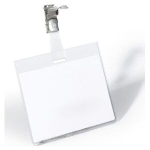Durable DURABLE Namensschild m Clip transp Kunststoff 90x60mm 25 St 6450255 4005546810034