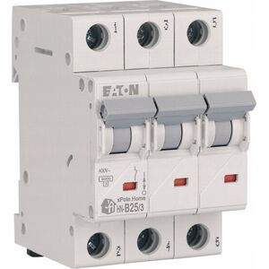Eaton Wyłącznik nadprądowy 3P B 25A 6kA AC xPole Home HN-B25/3 194883 6458942 9010238063679