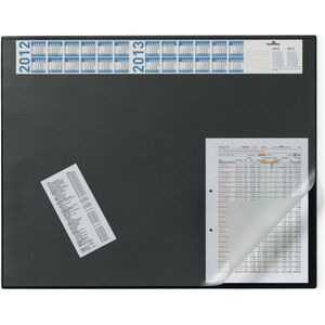 Durable DURABLE Schreibunterlage Vollsichtpl/Kalender 65x52cm schw 6525223 4005546713212