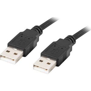 Kabel USB Lanberg USB-A - USB-A 1.8 m Czarny (CA-USBA-20CU-0018-BK) 6526716 5901969427738