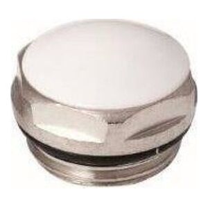 Hydroland KOREK 1/2" DO GRZEJ.STAL.BIAŁY Z ORINGIEM //G.KB-1/2-STAL-BI 6631456 5900308735046