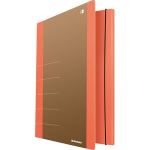 Donau Teczka z gumką DONAU Life, Karton, A4, 500gsm, 3-skrz., pomarańczowy 6801865 5901503611807