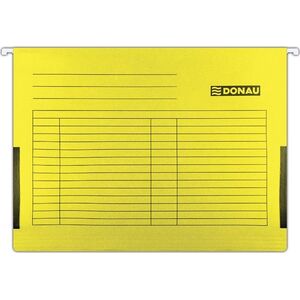 Donau Teczka zawieszkowa DONAU z boczkami, A4, 230gsm, żółta 6801883 9003106063819